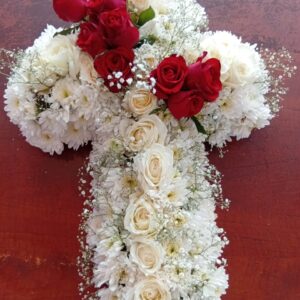 Cross Family Wreath