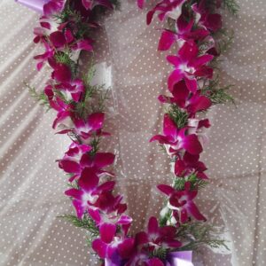 Purple Orchid Garland
