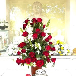 RED ROSES POT